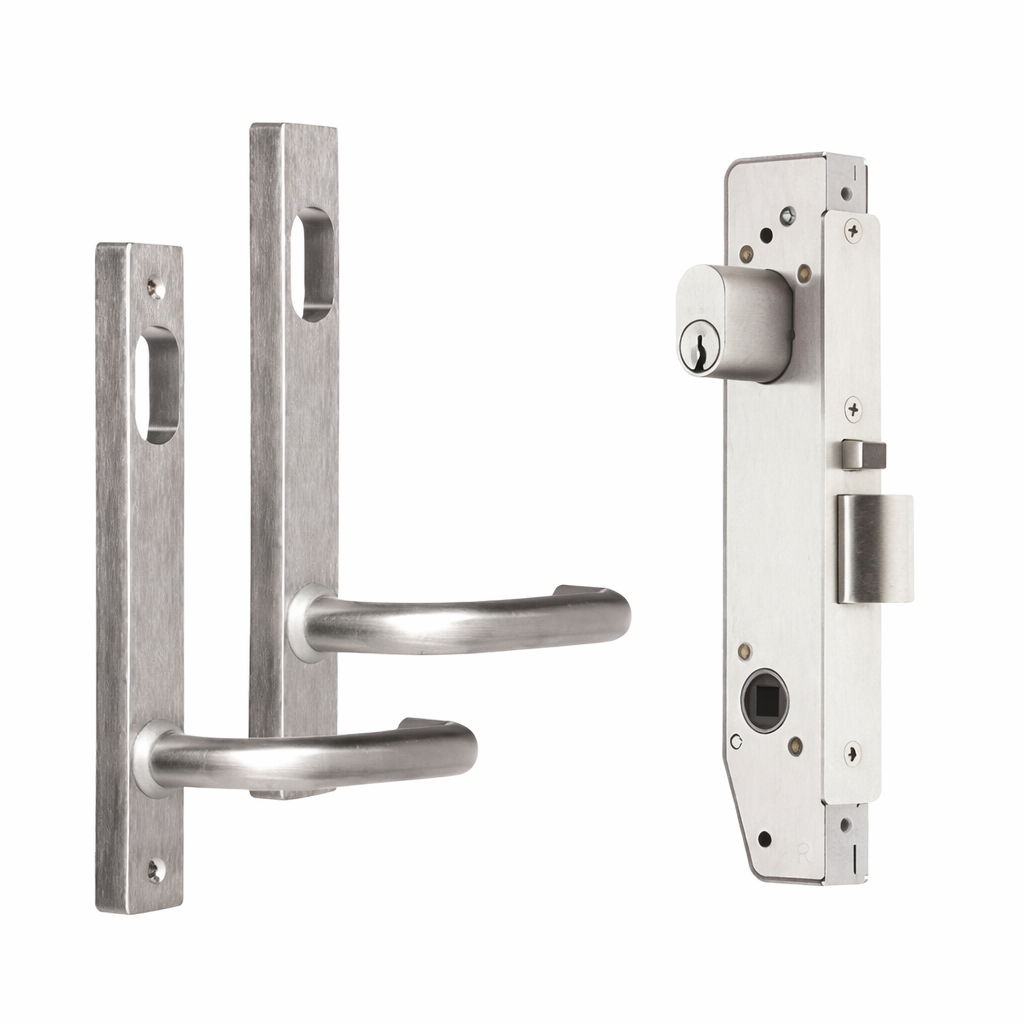 Double Cylinder Mortice Lock Kit 01 – Satin Chrome