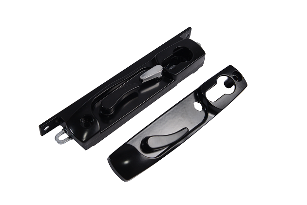 Security Sliding Door Lock Set Including Cylinder