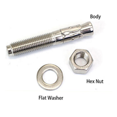 Through Bolt Wedge Anchor Stainless Steel